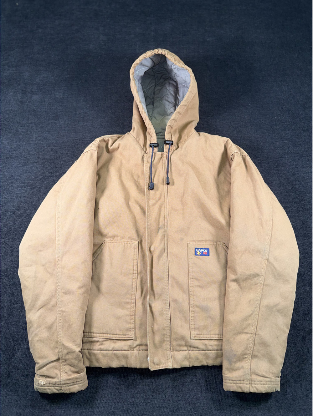 Lapco FR HRC 3 Quilted Hooded Jacket Flame Resistant Workwear